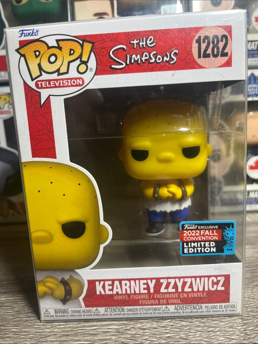 Funko Pop! The Simpsons Kearney Zzyzwicz – Yellow, Red, White, Blue
